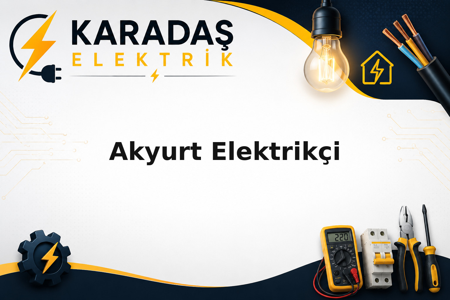 Akyurt bölgesinde elektrik panosu revizyonu ve kablolama çalışması — Karadaş Elektrik Ankara