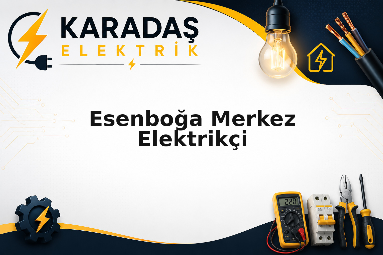 Esenboğa Merkez mahallesinde daire içi elektrik arıza müdahalesi — Karadaş Elektrik Ankara