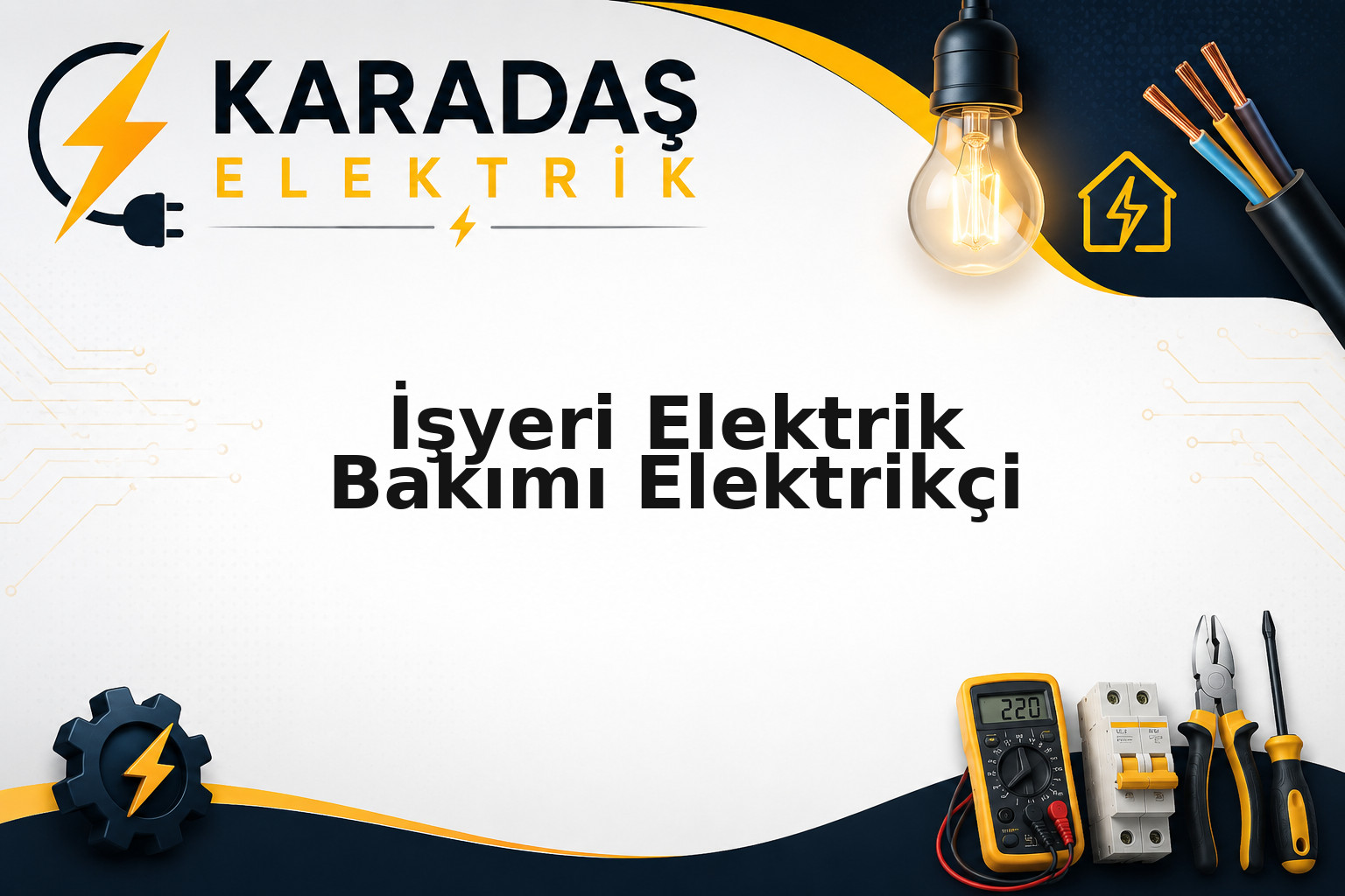 İşyeri Elektrik Bakımı bölgesinde kaçak akım rölesi ve pano bakım uygulaması — Karadaş Elektrik Ankara