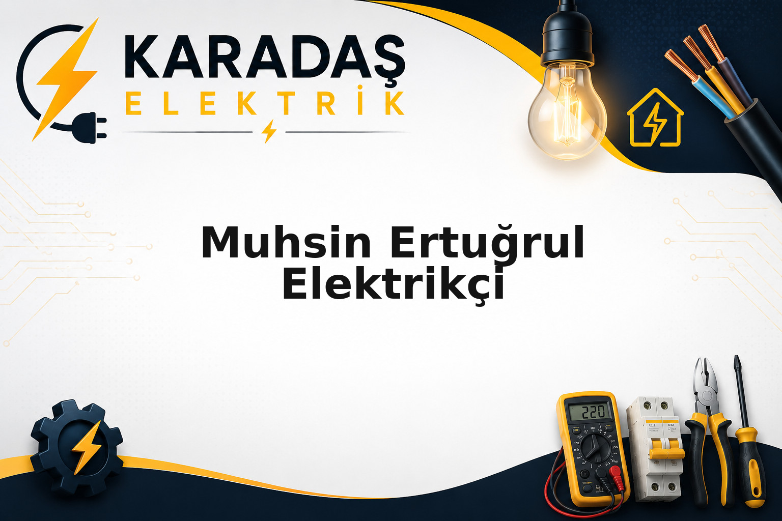 Muhsin Ertuğrul elektrikçi saha görseli | Karadaş Elektrik Muhsin Ertuğrul semtinde priz, sigorta ve aydınlatma montaj çalışması — Karadaş Elektrik Ankara