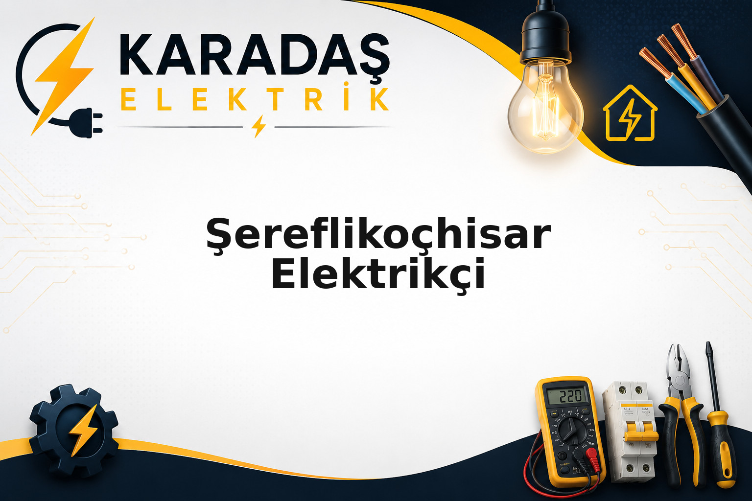 Şereflikoçhisar bölgesinde elektrik panosu revizyonu ve kablolama çalışması — Karadaş Elektrik Ankara
