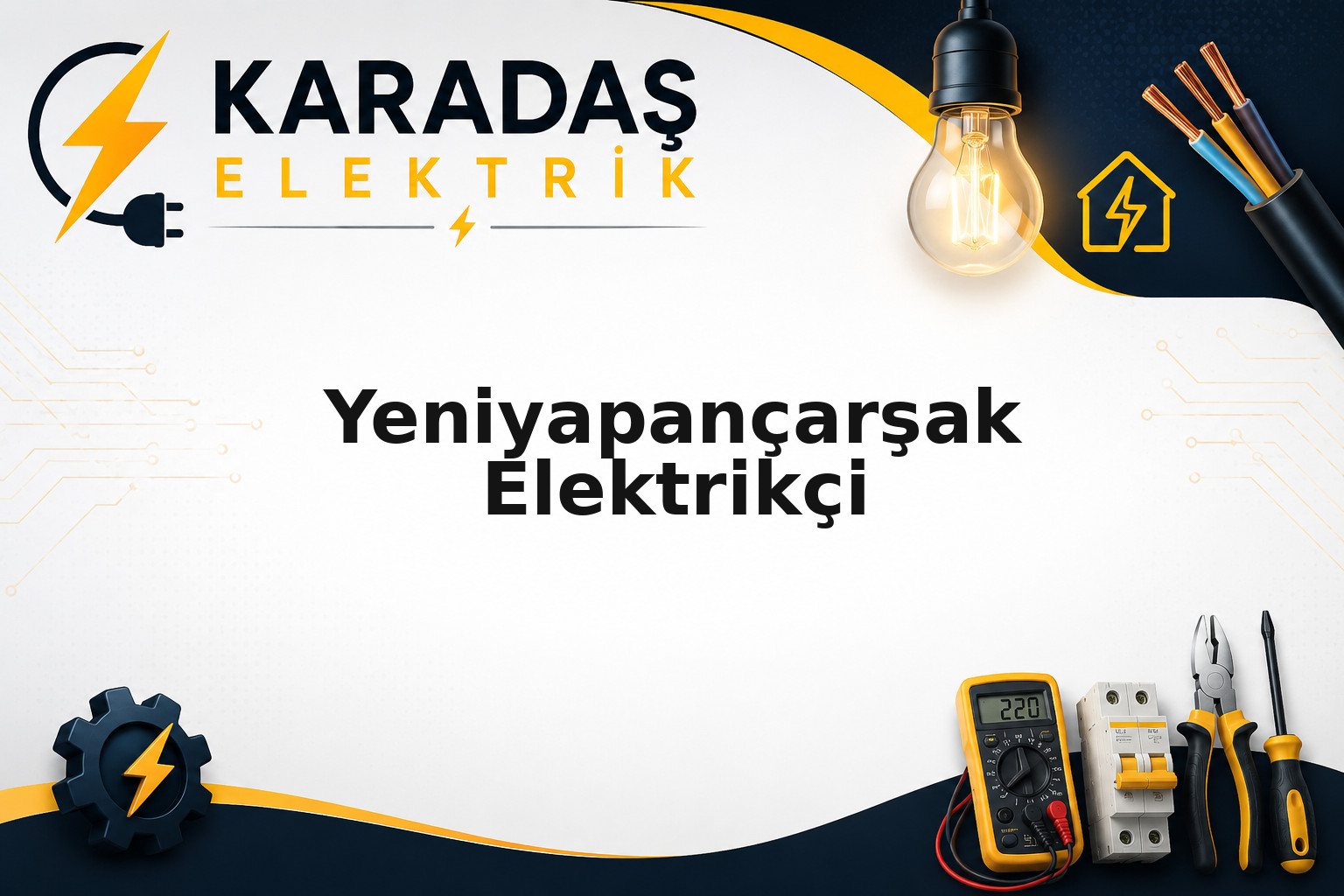 Yeniyapançarşak semtinde priz, sigorta ve aydınlatma montaj çalışması — Karadaş Elektrik Ankara